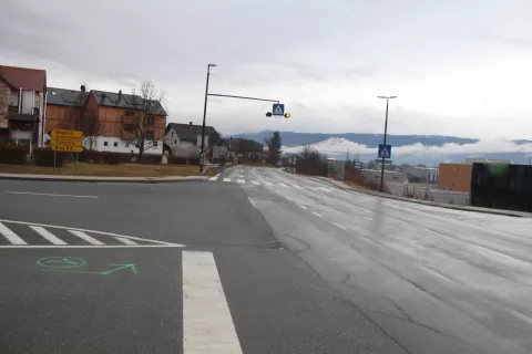 Kraj prometne nesreče v Lescah / Foto: Policija