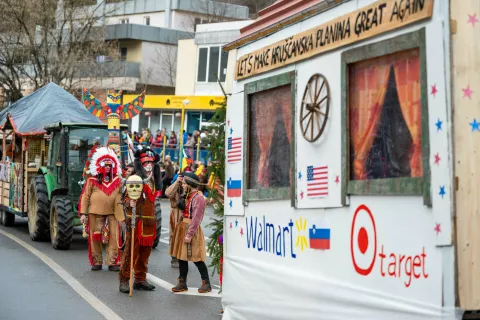 Pustna povorka Jesenice14.2.2026 / Foto: Nik Bertoncelj
