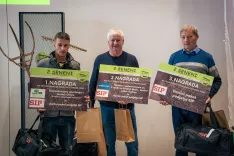 Nagrajenci za najbolj&scaron;e seno: od leve &ndash; Luka Krek (prva nagrada), Karl Čadej (druga) in Ivan Zupančič (tretja) /Foto: Martin Jezer&scaron;ek / Foto: Martin Jezer&scaron;ek