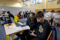 Računalni&scaron;ko državno tekmovanje za &scaron;ole s prilagojenim programom z nižjim izobrazbenim standardom in posebni program na O&Scaron; Jela Janežiča &Scaron;kofja Loka / Foto: Primož Pičulin