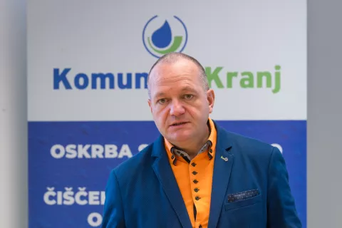 Novinarska konferenca javnegapodjetja Komunala Kranj d.o.o., direktor Matjaž Berčon / Foto: Primož Pičulin