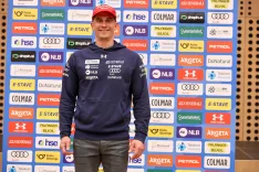 SZS Smučarska zveza Slovenije predstavitev reprezentanc reprezentanca pred sezono tekem FIS in IBU svetovnega pokala sezona 2025/2026 alpsko smučanje Žan Kranjec / Foto: Tina Dokl