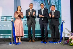 Odprtje nove naložbe v Novartisu - novi večnamenski proizvodni obrat za proizvodnjo učinkovin za inovativna zdravila / Foto: Primož Pičulin