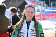 Svetovni pokal alpsko smučanje FIS 65. Pokal Vitranc 2026tekma veleslalom sobota 7. marec 2026anketa - na fotografiji Eva Bohinc / Foto: Nik Bertoncelj