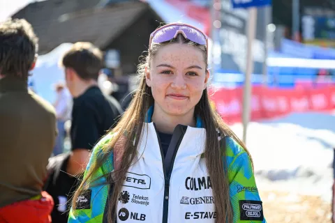 Svetovni pokal alpsko smučanje FIS 65. Pokal Vitranc 2026tekma veleslalom sobota 7. marec 2026anketa - na fotografiji Eva Bohinc / Foto: Nik Bertoncelj