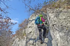 Vstopni del v ferato Bruno Biondi. / Foto: Jelena Justin