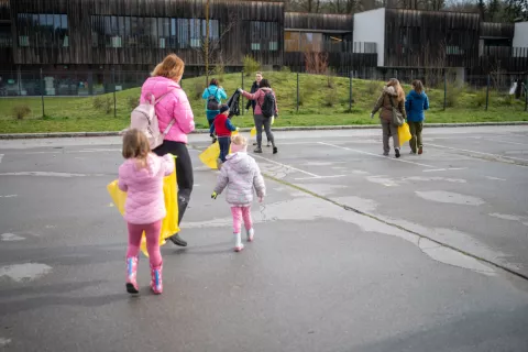 Čistilna akcija v &Scaron;koflji Loki 2023 / Foto: Primož Pičulin
