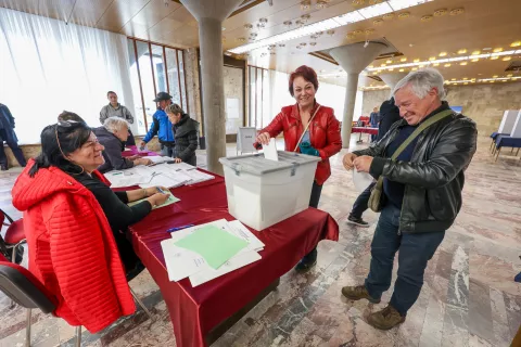 Volitve v državni zbor 2026 predčasno glasovanje občina Kranj / Foto: Tina Dokl