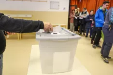 Volitve v državni zbor 2026 glasovanje voli&scaron;če KS Stara Loka Podlubnik &Scaron;kofja loka / Foto: Tina Dokl