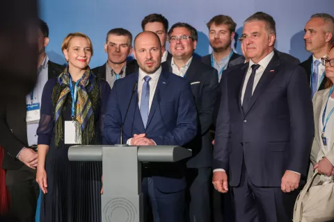 Volitve v državni zbor 2026 DZ stranka NSi Jernej Vrtovec SLS Fokus Marko Lotrič / Foto: Tina Dokl