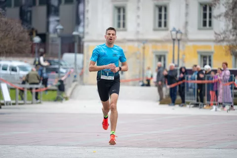Pomladni tek JeseniceStara Sava Jesenice 21.3.2026zmagovalec Anže Roblek / Foto: Nik Bertoncelj