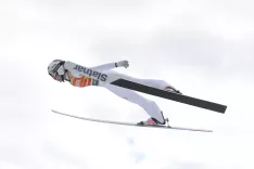 Nika Prevc je v Planici poletela do &scaron;tiridesete zmage v karieri. / Foto: Peter Ko&scaron;enina