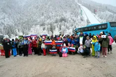 Slovenski otroci iz zamejstva v četrtek v Planici / Foto: Foto: Uszs 