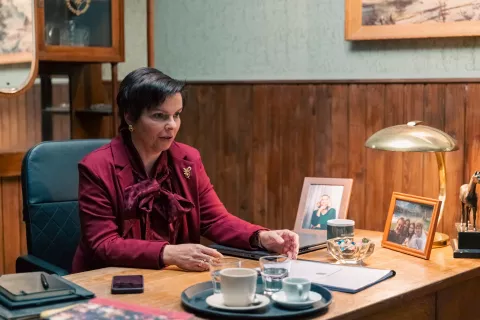 Vesna Slapar v vlogi Irene Vouk / Foto: Rtv Slo (adrian Pregelj)