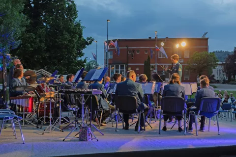 Na BrassFestu se bo predstavila tudi domača Godba Medvode. / Foto: Peter Ko&scaron;enina