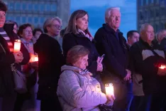 Osrednja spominska slovesnost "Ker smo ljudje", namenjena počastitvi ubitih v povojnih pobojih 2.sv. vojne. Ljubljana, 16. 5. 2026 / Foto: Matic Zorman