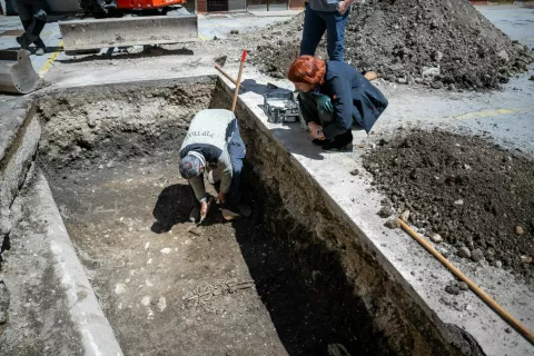 Arheologi na kranjski tržnici