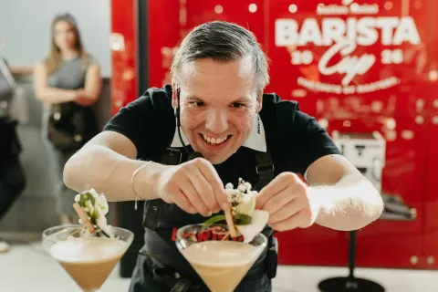 Jožef Fartek med tekmovanjem / Foto: Alenka Brun