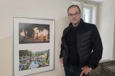 Avtor rasztave Luka Dakskobler / Foto: Luka Dakskobler