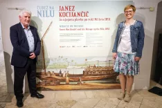 odprtje razstava Janez Kocijančič čudež na Nilu, galerija Pre&scaron;ernova hi&scaron;a Kranj / Foto: Tina Dokl