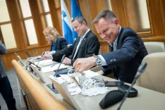 Zasli&scaron;anje Francija Matoza, kandidata za notranjega ministra / Foto: Bor Slana/STA