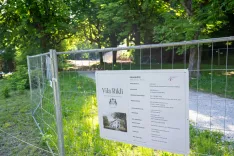 Ostanki Vile Rikli Bled in ograjeno gradbi&scaron;čeVila Rikli Bled, 27. maj 2026 / Foto: Nik Bertoncelj