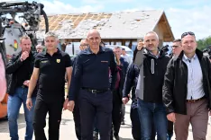 Slovenija, Komenda, 11.06.2026, 11. junij 2026Huda vremenska ujma, nevihta, slabo vreme, uničena hi&scaron;a, posledice neurja, narava, Občina Komenda, Janez Jan&scaron;a, Janez Cigler Kralj, Jože Podgor&scaron;ek,Foto: Žiga Živulović jr,/F.A.Bobo / Foto: Bobo/Žiga Živulović ml.