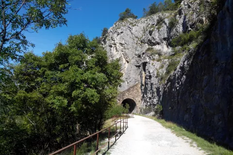 Predor na nekdanji železni&scaron;ki progi Trst&ndash;Hrpelje-Kozina / Foto: Slavko Zupanc
