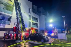 Požar Dolenčevi vrtovi v &Scaron;kofji Loki / Foto: PGD Stara Loka