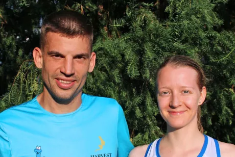 Prepričljivo zmago sta tako kot na Mo&scaron;enjskem teku slavila Anže Roblek in Karin Kermavnar. / Foto: Matjaž Klemenc / Foto: Matjaž Klemenc