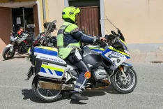 simbolična motorist motor policija policist gasilec gasilci prometna nesreča re&scaron;evalci re&scaron;evalec re&scaron;ilec intervencija poligon varna vožnja motor policijske lisice / Foto: Tina Dokl