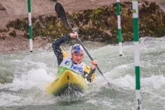 Ljubljana, Tacen.Evropski pokal v slalomu na divjih vodah.Kajaka&scaron; Peter Kauzer / Foto: Bor Slana/STA