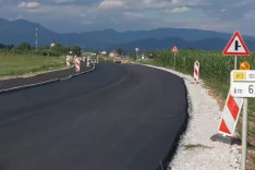Zaradi gradnje delna zapora