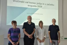 Nina Pirnat (NIJZ), Branko Gregorčič (ARSO), Andreja Su&scaron;nik (ARSO), Gregor Veratačnik (ARSO) / Foto: Klara Mrak