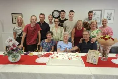 Slavljenka Mira Terop&scaron;ič in njeni najbližji / Foto: arhiv DSO Preddvor