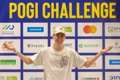 Tadej Pogačar pred začetkom Pogi Challenga v Komendi. / Foto: Peter Ko&scaron;enina