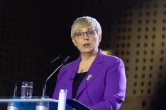 Predsednica RS Nata&scaron;a Pirc Musar na slavnostni prireditvi 70-letnici Zavoda RS za &scaron;olstvo. Kranj, 24. 3. 2026 / Foto: Matic Zorman