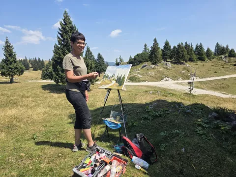 Da motivov kar ne zmanjka, je povedala Zvonka Pacek. / Foto: &Scaron;pela &Scaron;imenc