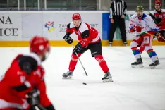Hokejska tekma HDD Jesenice - HC GherdeinaJesenice 21.2.2026 / Foto: Nik Bertoncelj