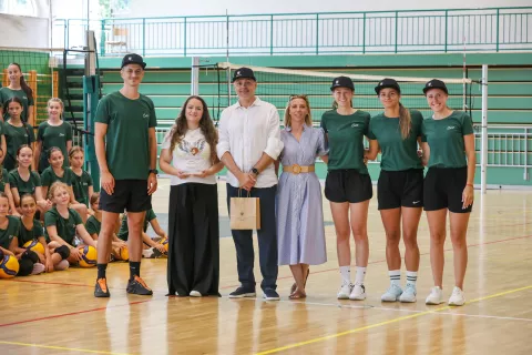 odbojkarski tabor otroci poletni tabor 2026 SLO IT AUT iz Srbije Dvorana Zlato polje / Foto: Tina Dokl