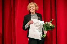 55. Teden slovenske drame Pre&scaron;ernovo gledali&scaron;če Kranj na fotografiji Milena Zupančič igralka prejemnica nagrade Marija Vera za življenjsko delo / Foto: Tina Dokl