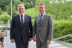 občinska proslava ob občinskem prazniku občine Železniki Marko Lotrič, Marko Gasser župan / Foto: Tina Dokl