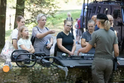 Dan odprtih vrat Vi&scaron;ja policijska &scaron;ola, Tacen / Foto: Peter Ko&scaron;enina