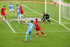 Nogometna tekma NK Jesenice proti NK Triglav Kranj2. SNL - Druga slovenska nogometna ligaJesenice nogometno igri&scaron;če Podmežakla, 18. avgust 2026 / Foto: Nik Bertoncelj