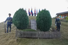 Spominska slovesnost v spomin petim ustreljenim talcem Spodnje Gorje, pod hribom Revovca / Foto: Tina Dokl