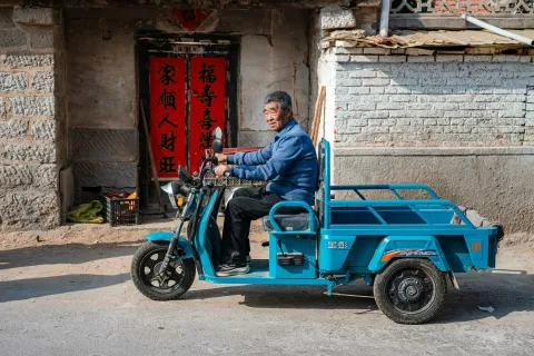 Utrinek iz male vasice Xiaomaiyucun. / Foto: Nik Bertoncelj