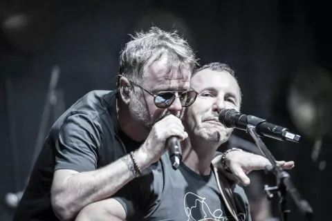 Z nastopa na Bogen&scaron;perku, Tone Kregar in Jernej Dirnbek / Foto: Ale&scaron; Žnidar&scaron;ič
