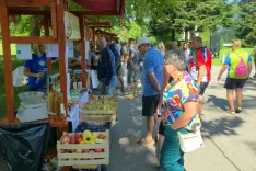 Obiskovalcev ni manjkalo, k čemur je verjetno botrovalo tudi dobro vreme,. / Foto: Alenka Brun