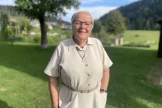 Misijonarka Bogdana kavčič se je septembra mudila na obisku pri svojih sorodnikih v Žireh. / Foto: Tanja Mlinar