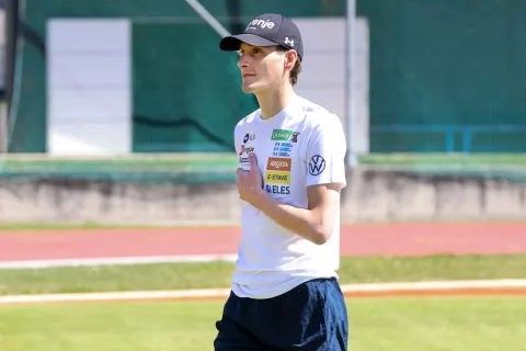 SZS Smučarski skoki mo&scaron;ki trening stadion Kranj Domen Prevc / Foto: Tina Dokl